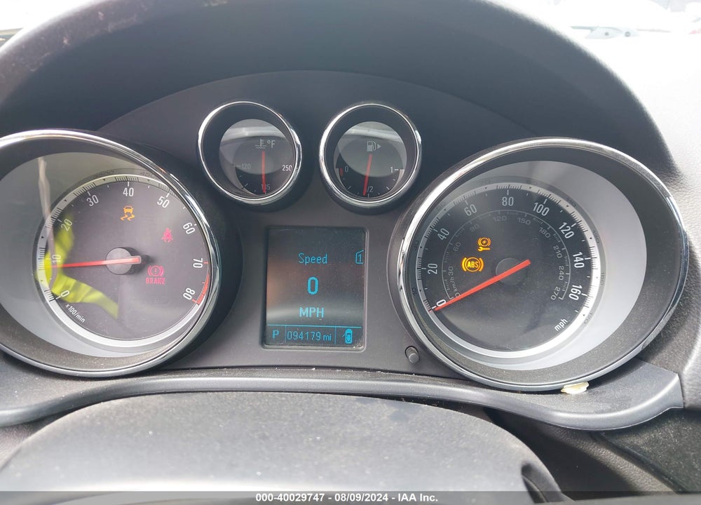 2012 BUICK REGAL VIN: 2G4GR5EK9C9117271