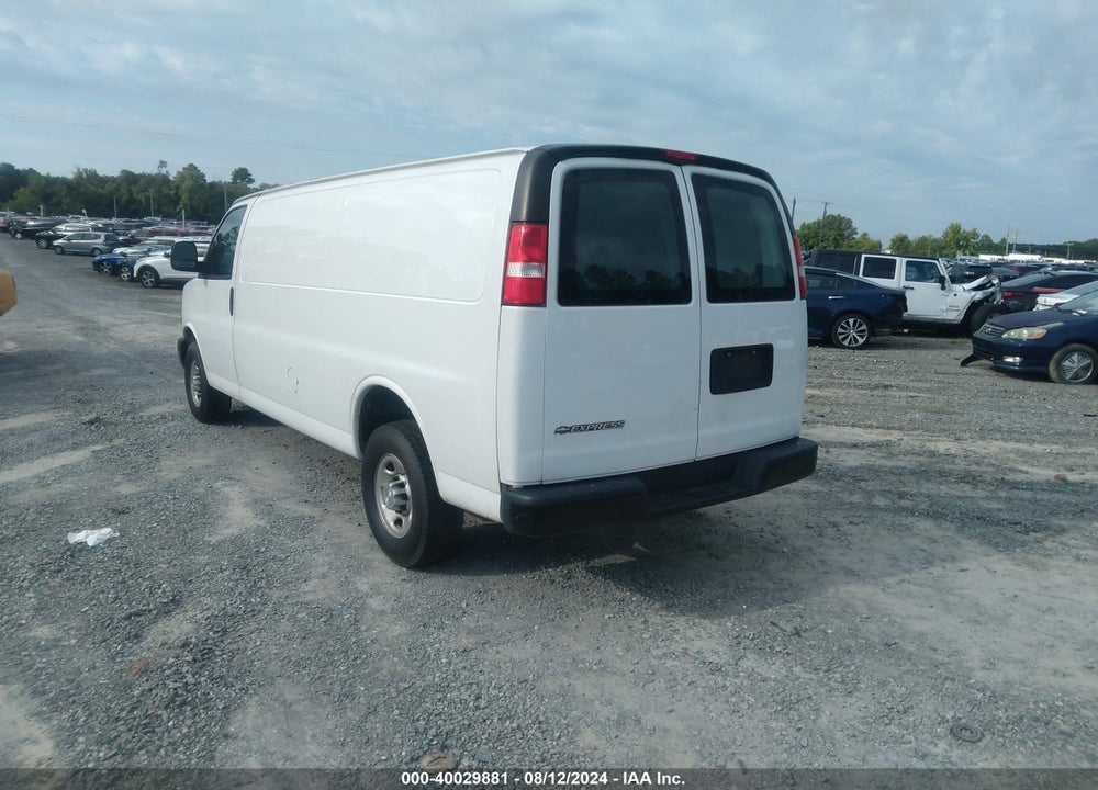2020 CHEVROLET EXPRESS CARGO RWD 2500 EXTENDED WHEELBASE WT VIN: 1GCWGBFP4L1139830