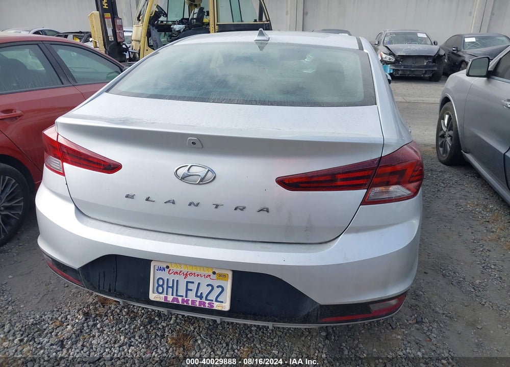 2019 HYUNDAI ELANTRA VIN: KMHD84LFXKU753155