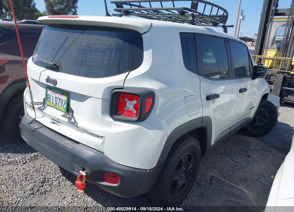 2019 JEEP RENEGADE SPORT 4X4 VIN: ZACNJBAB6KPK03578