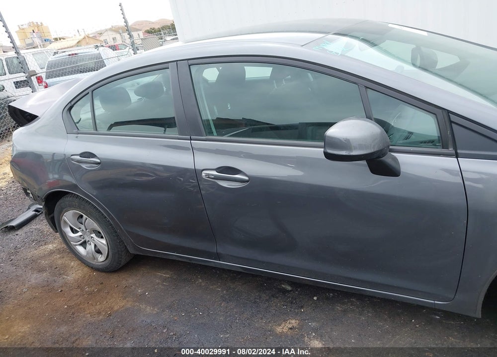 2013 HONDA CIVIC LX VIN: 19XFB2F52DE262859