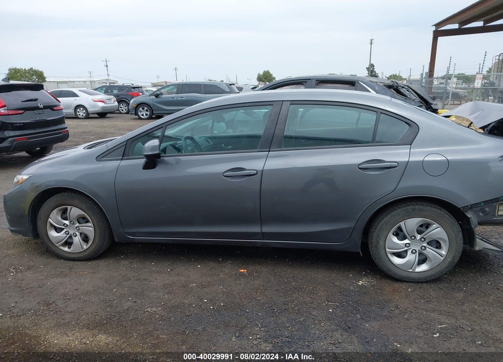 2013 HONDA CIVIC LX VIN: 19XFB2F52DE262859
