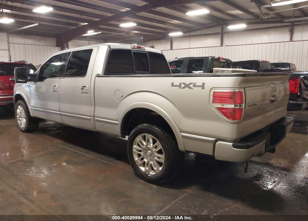 2009 FORD F-150 PLATINUM VIN: 1FTPW14V89FA78934