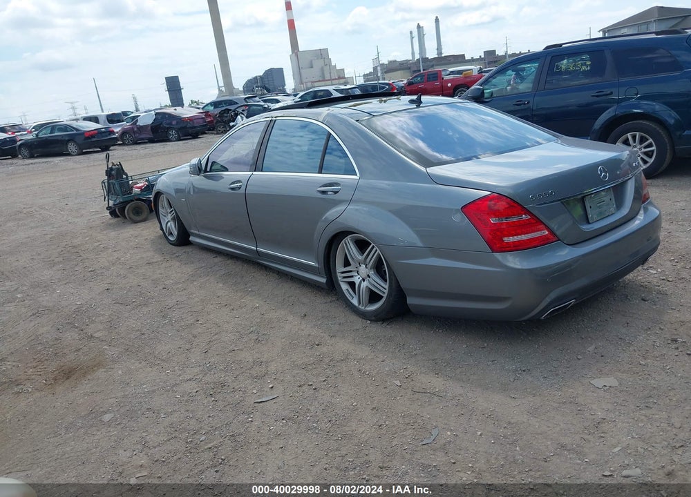 2012 MERCEDES-BENZ S 550 4MATIC VIN: WDDNG9EB7CA445579