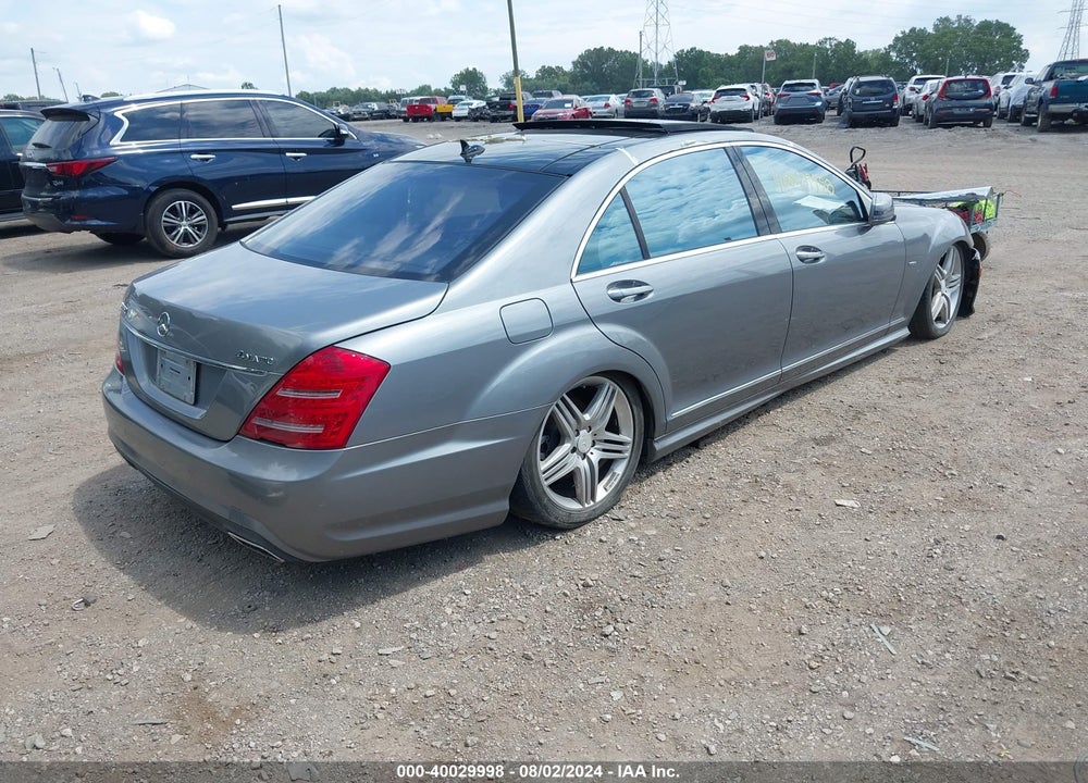2012 MERCEDES-BENZ S 550 4MATIC VIN: WDDNG9EB7CA445579