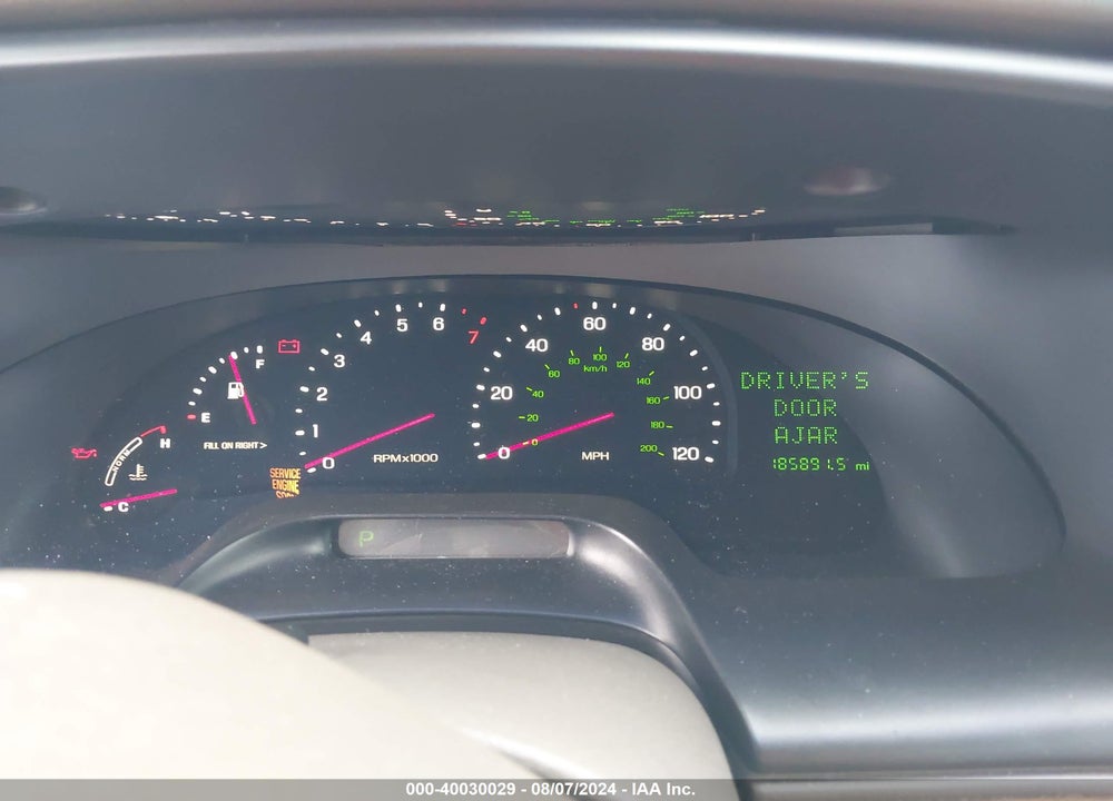 2000 LINCOLN CONTINENTAL VIN: 1LNHM97V4YY766982