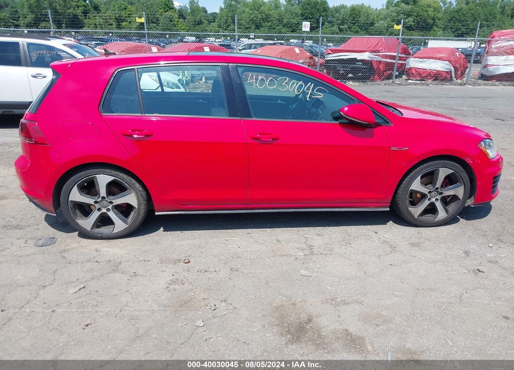 2015 VOLKSWAGEN GOLF GTI 2.0T SE 4-DOOR VIN: 3VW4T7AU8FM009048