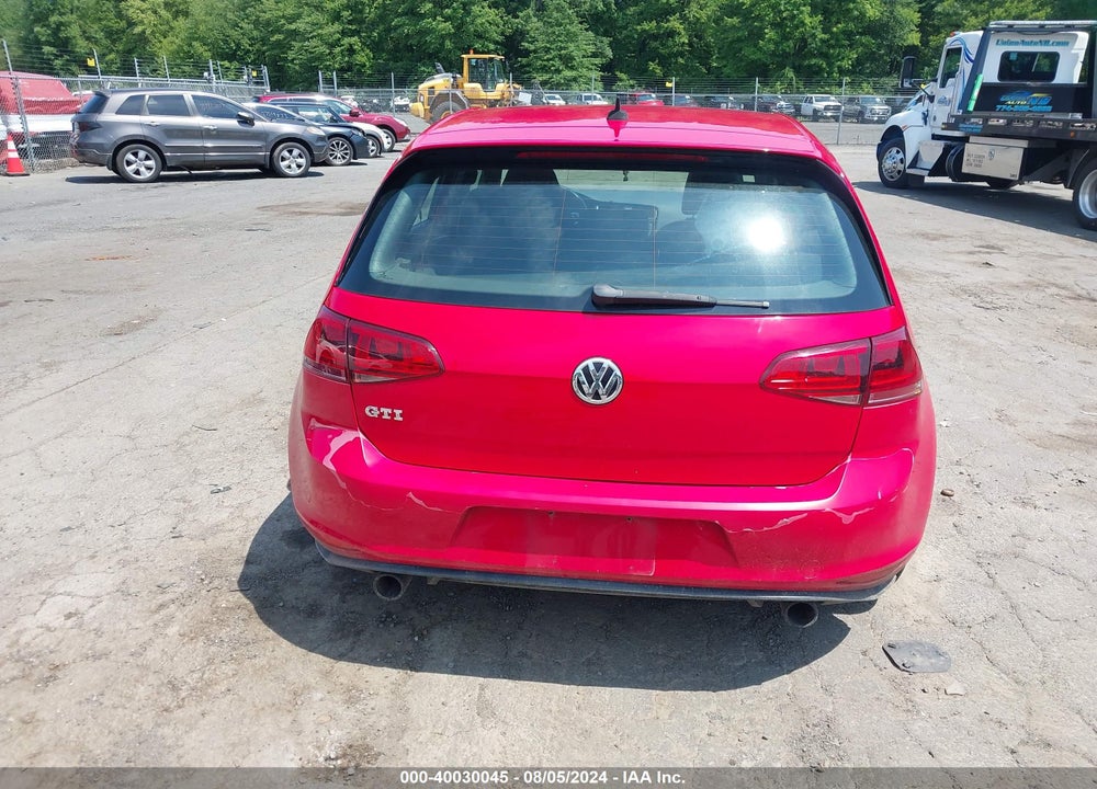 2015 VOLKSWAGEN GOLF GTI 2.0T SE 4-DOOR VIN: 3VW4T7AU8FM009048