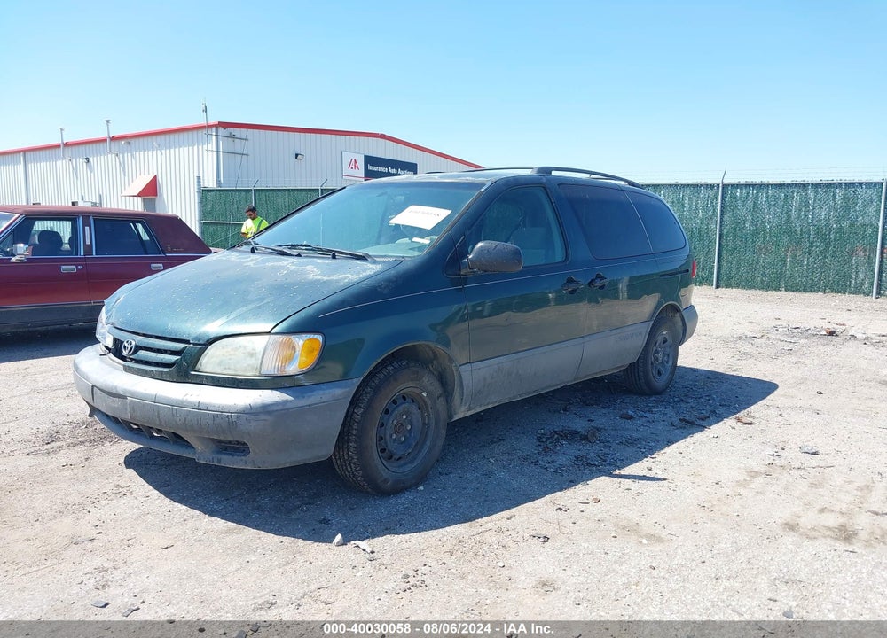 2002 TOYOTA SIENNA CE VIN: 4T3ZF19C02U503311