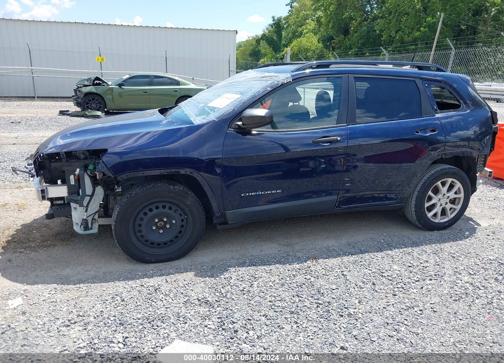 2016 JEEP CHEROKEE SPORT VIN: 1C4PJLAB7GW200796