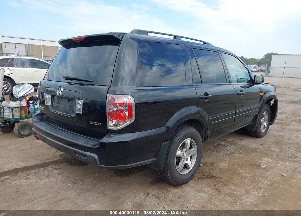 2008 HONDA PILOT SE VIN: 5FNYF18378B043169