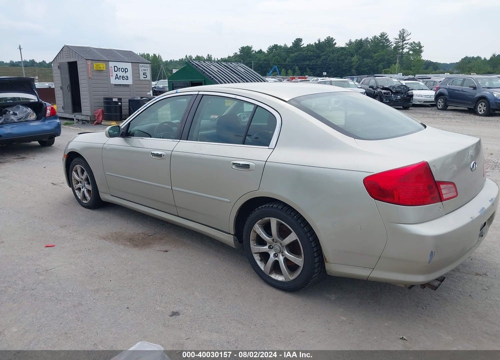 2006 INFINITI G35X VIN: JNKCV51F36M613793