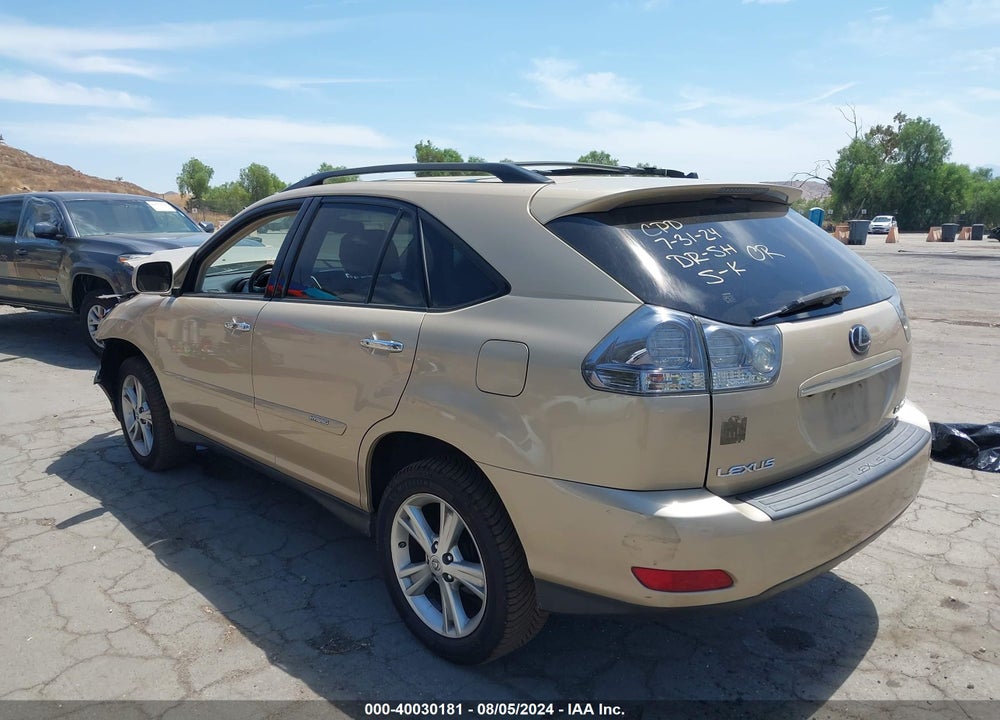 2008 LEXUS RX 400H VIN: JTJGW31U982008711