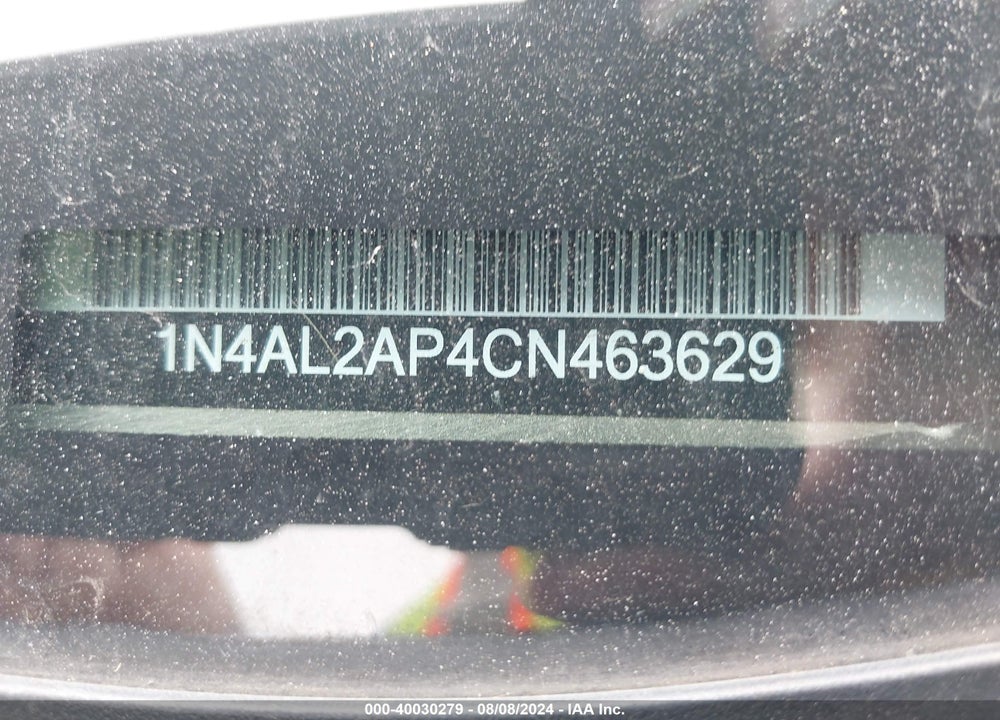2012 NISSAN ALTIMA 2.5 S VIN: 1N4AL2AP4CN463629