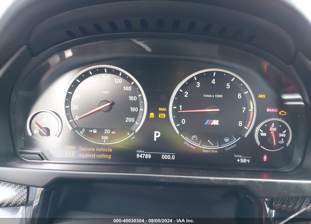 2017 BMW X5 M VIN: 5YMKT6C31H0U39154