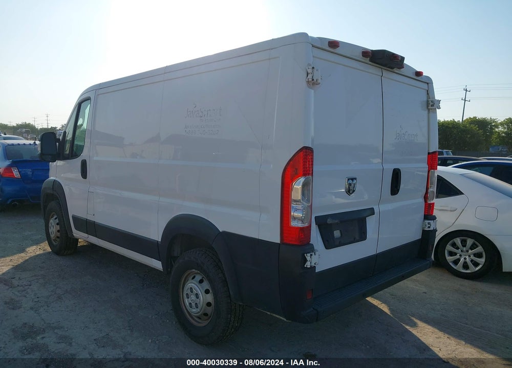 2019 RAM PROMASTER 1500 LOW ROOF 118 WB VIN: 3C6TRVNG2KE550243