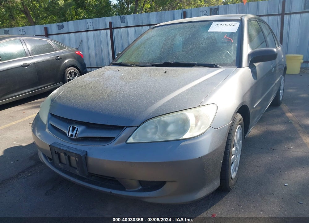 2005 HONDA CIVIC LX VIN: 2HGES16565H591173