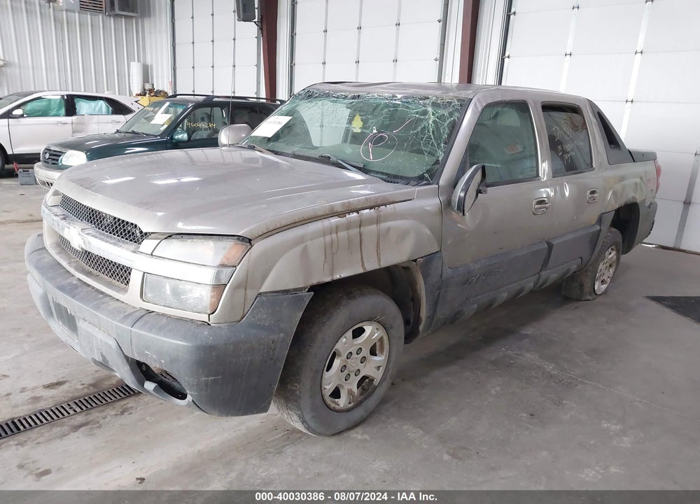 2002 CHEVROLET AVALANCHE 1500 VIN: 3GNEK13T62G302460