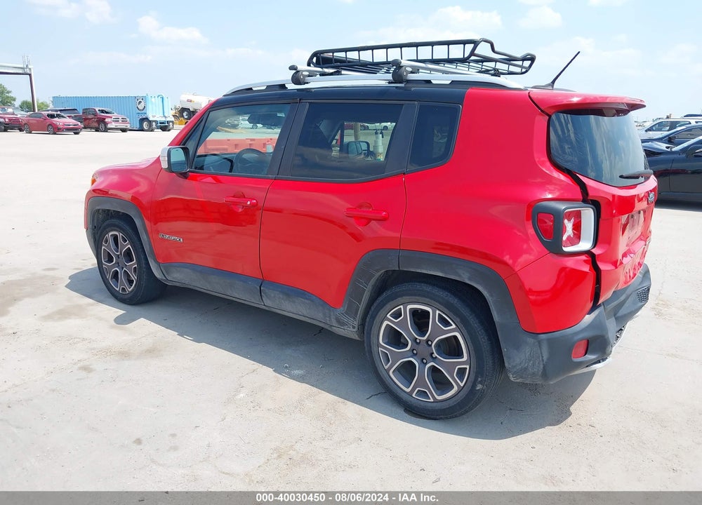 2016 JEEP RENEGADE LIMITED VIN: ZACCJADT8GPC66438