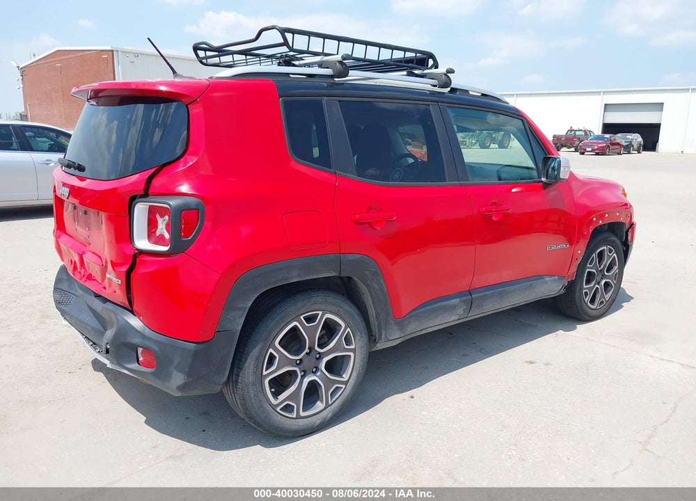 2016 JEEP RENEGADE LIMITED VIN: ZACCJADT8GPC66438