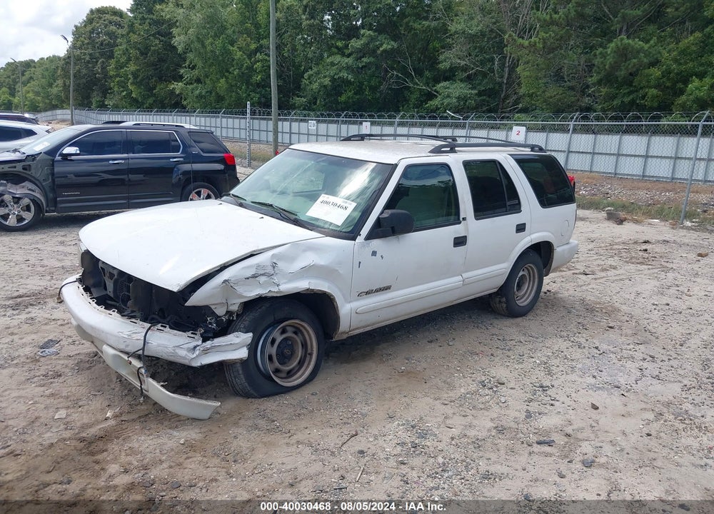 2002 CHEVROLET BLAZER VIN: 1GNCS13W52K215207