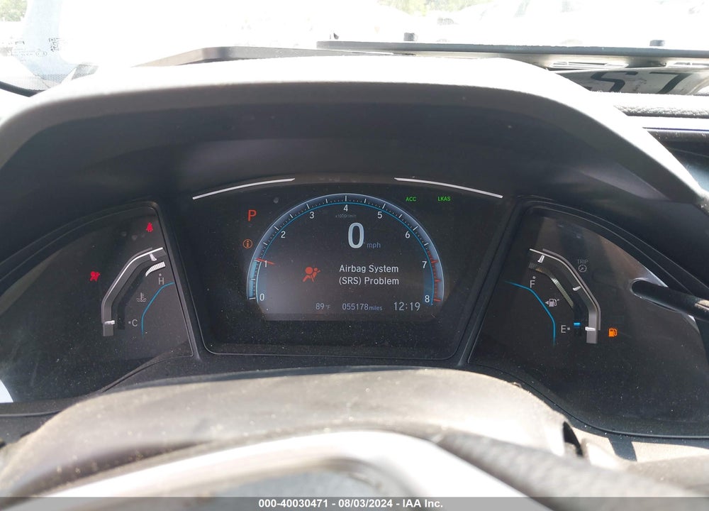 2019 HONDA CIVIC LX VIN: 19XFC2F6XKE031209