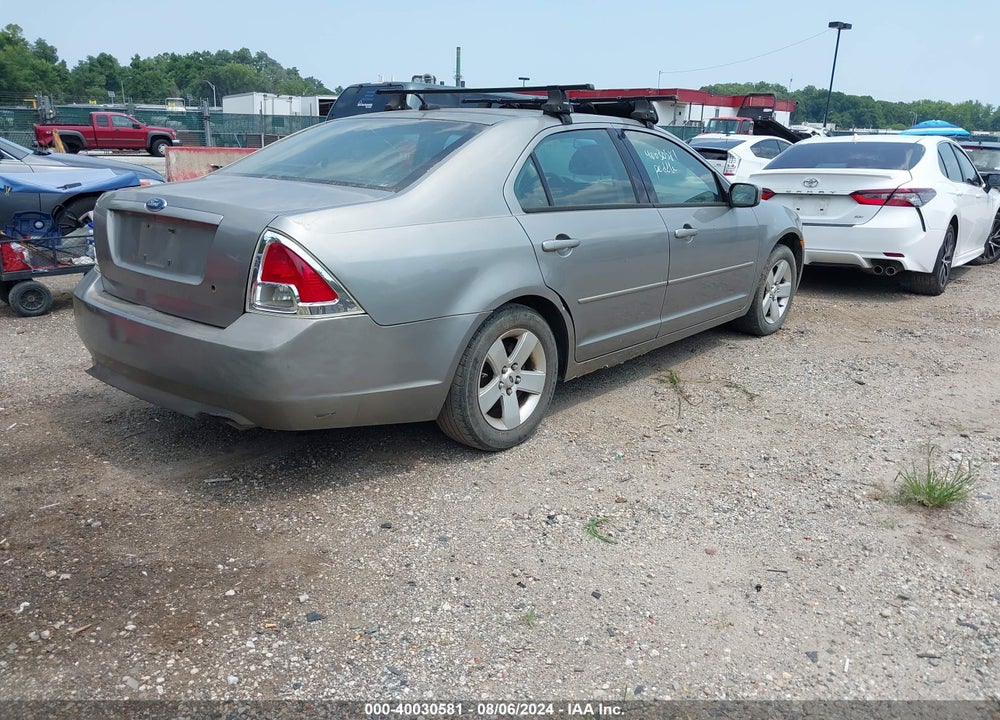 2008 FORD FUSION SE VIN: 3FAHP07Z08R167639