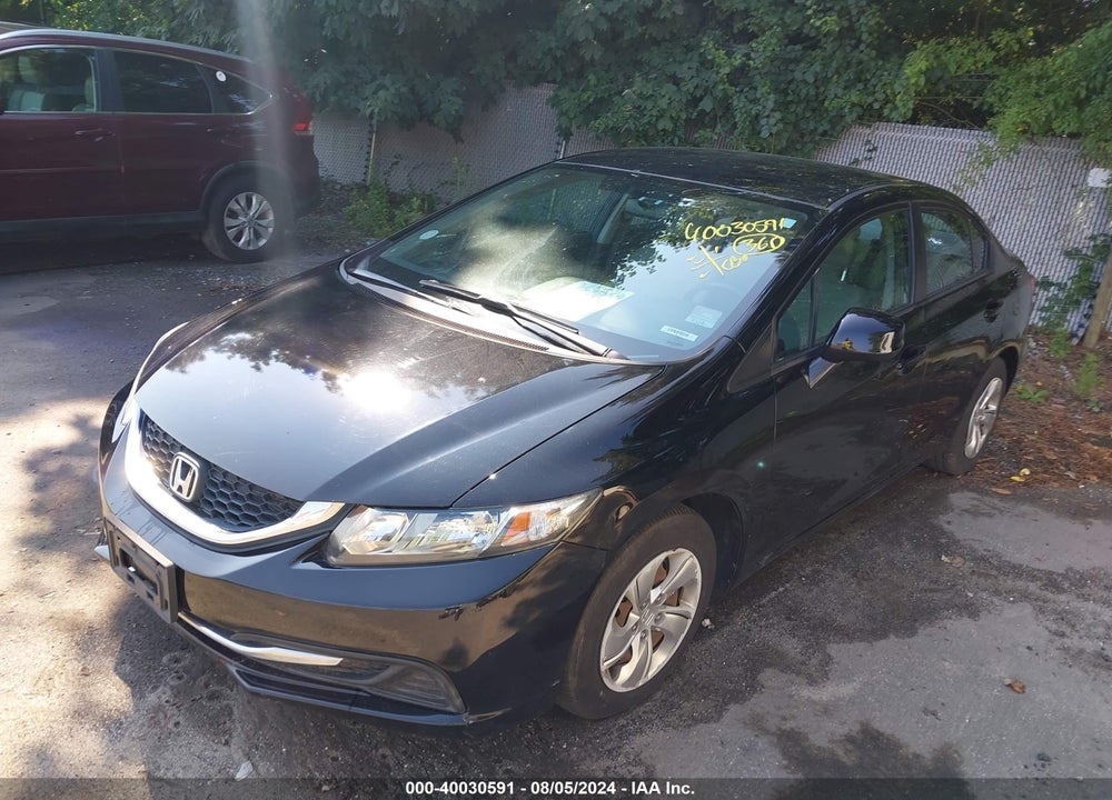 2013 HONDA CIVIC LX VIN: 19XFB2F5XDE075840