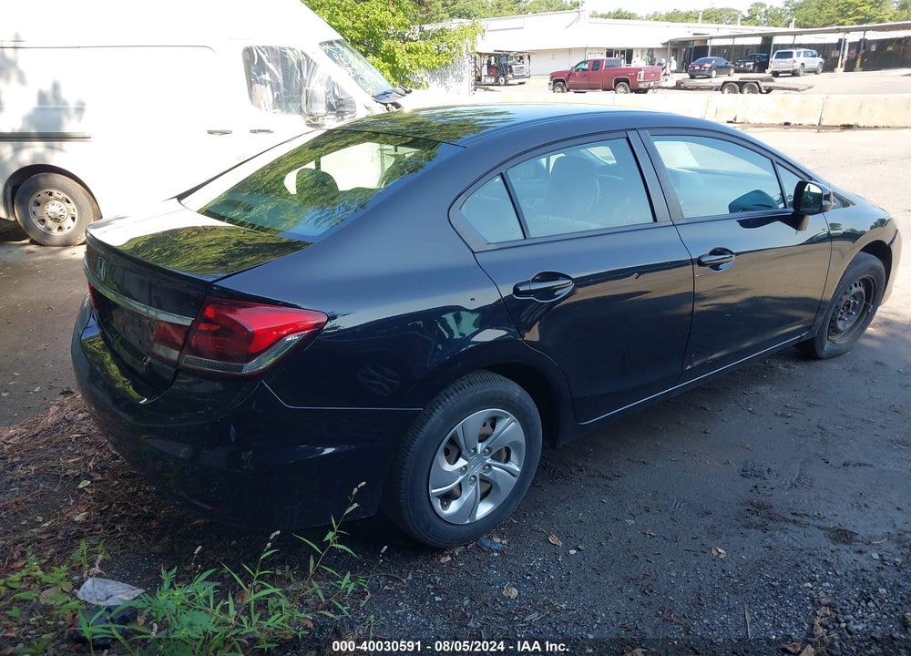 2013 HONDA CIVIC LX VIN: 19XFB2F5XDE075840