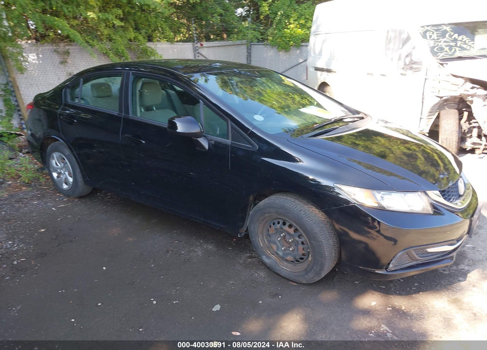 2013 HONDA CIVIC LX VIN: 19XFB2F5XDE075840