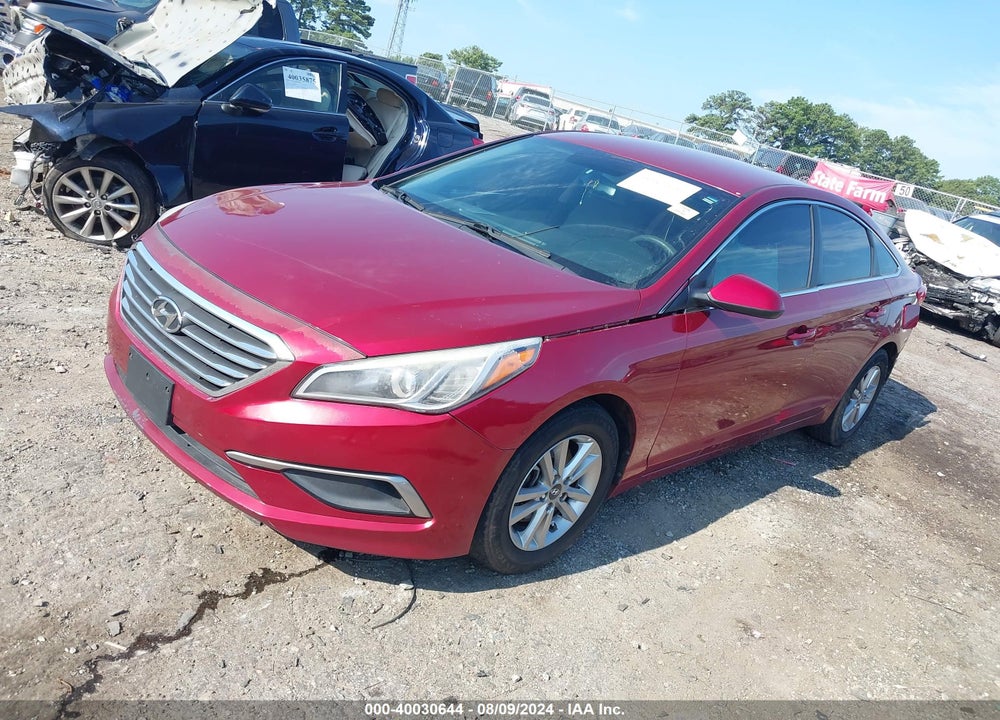 2016 HYUNDAI SONATA SE VIN: 5NPE24AF5GH370027