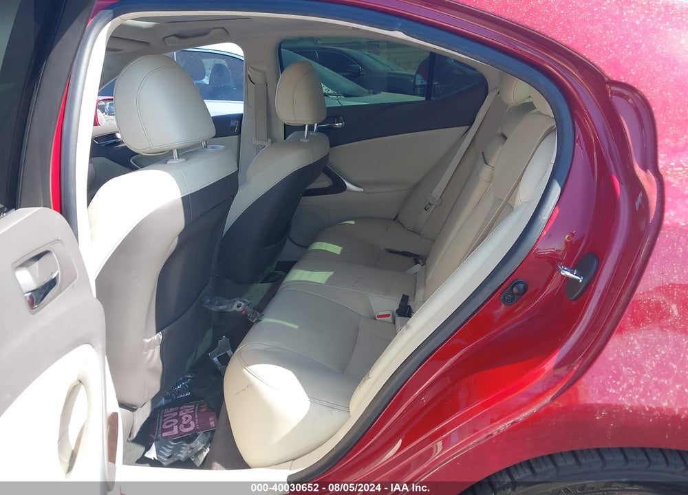 2012 LEXUS IS 250 VIN: JTHBF5C22C5180296