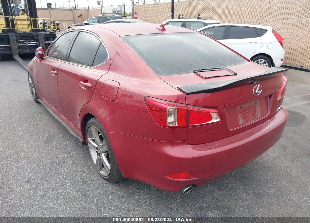 2012 LEXUS IS 250 VIN: JTHBF5C22C5180296