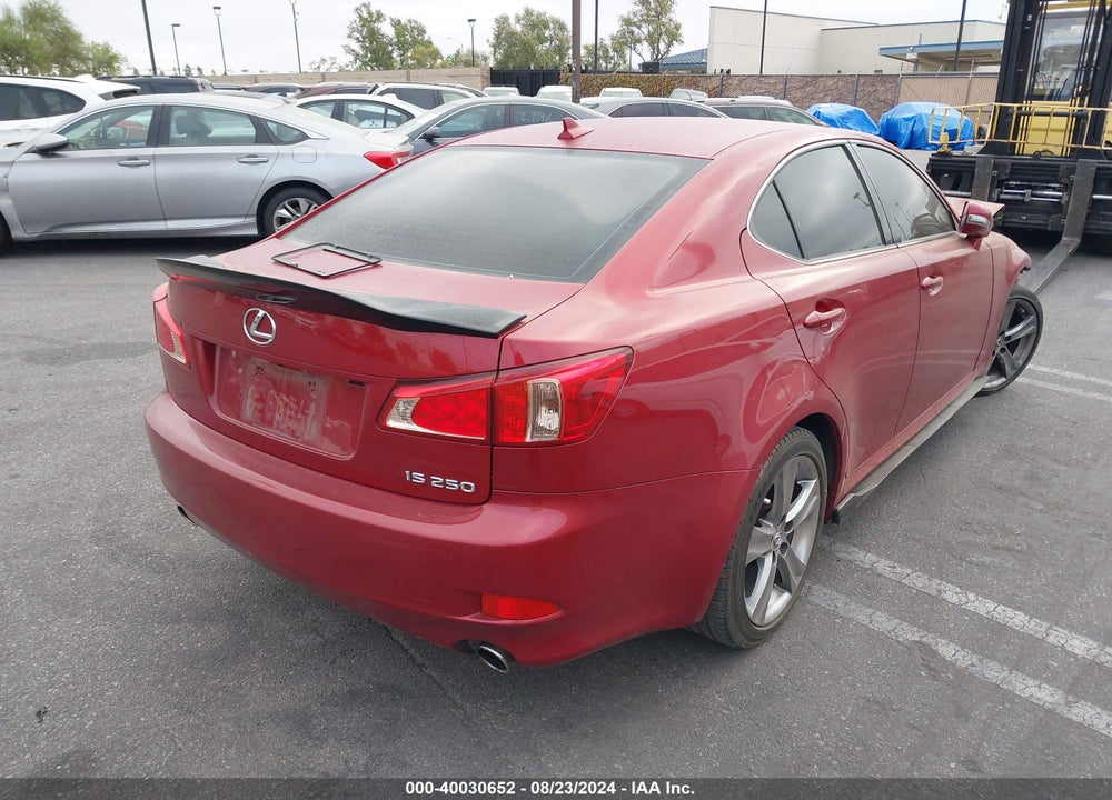 2012 LEXUS IS 250 VIN: JTHBF5C22C5180296