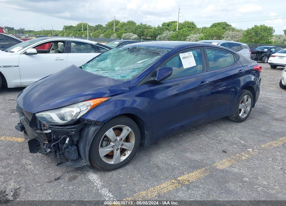 2013 HYUNDAI ELANTRA GLS VIN: 5NPDH4AE5DH407932
