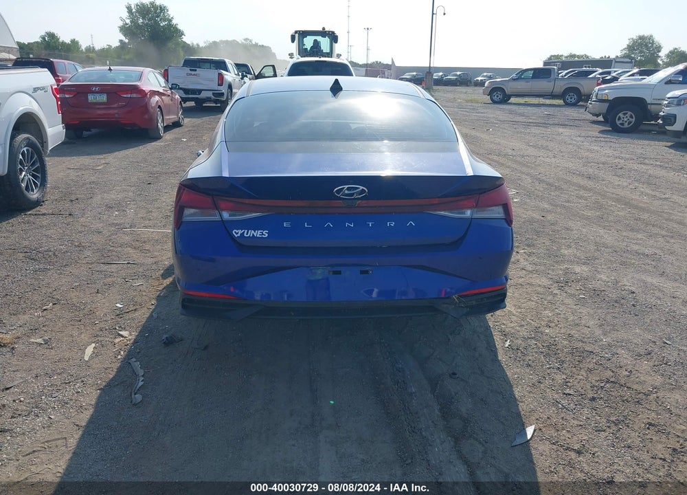 2021 HYUNDAI ELANTRA SEL VIN: 5NPLM4AG8MH010787