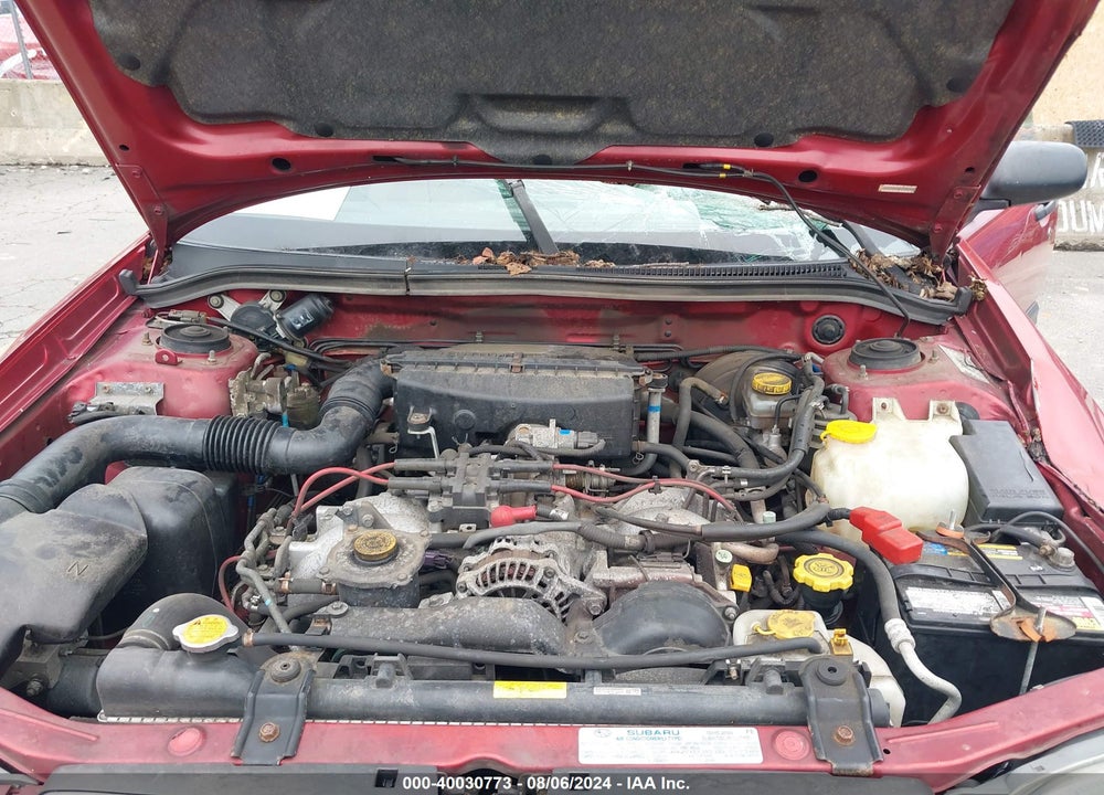 2002 SUBARU FORESTER L VIN: JF1SF63572H755948