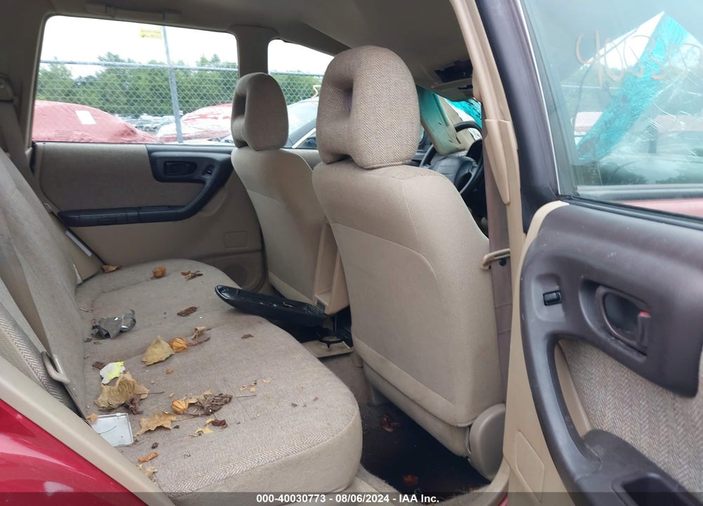 2002 SUBARU FORESTER L VIN: JF1SF63572H755948
