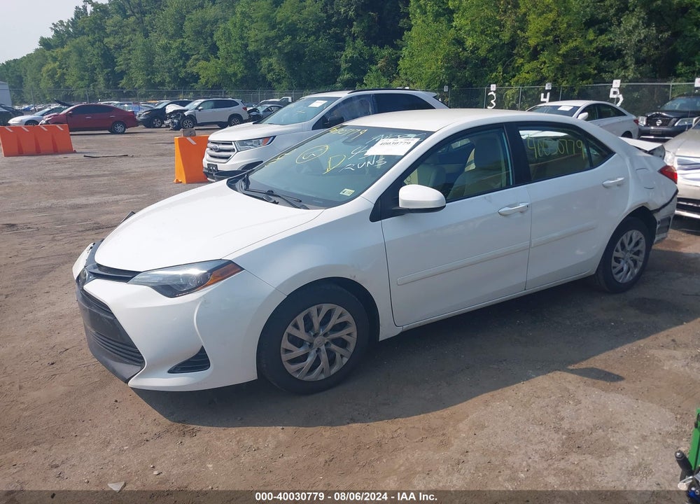 2018 TOYOTA COROLLA LE VIN: 2T1BURHEXJC054592