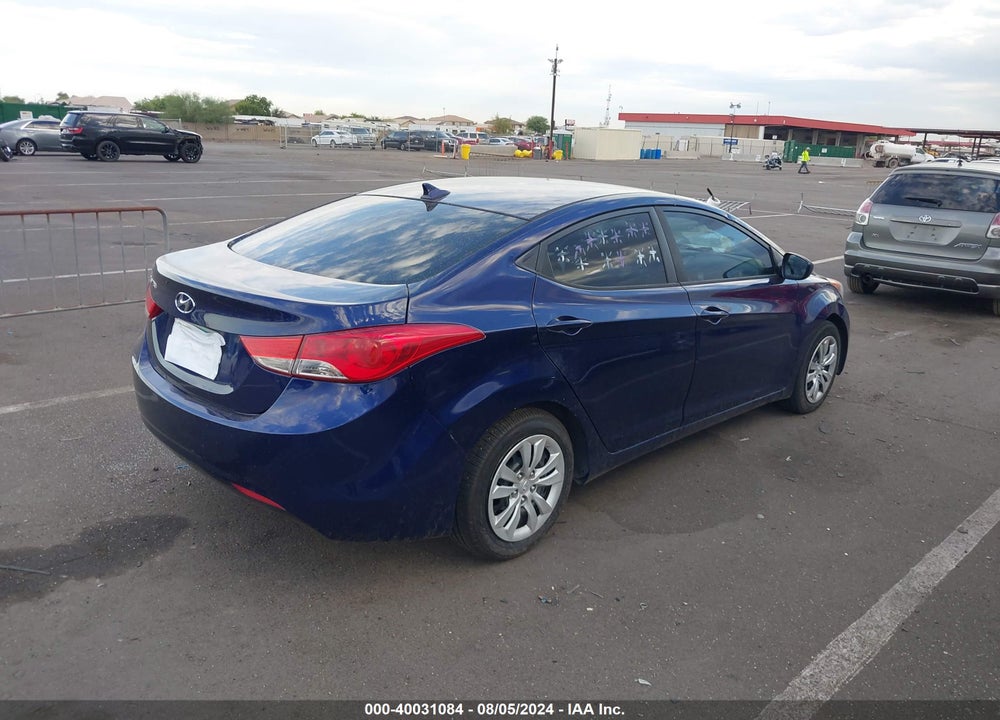 2011 HYUNDAI ELANTRA GLS VIN: 5NPDH4AE9BH029224