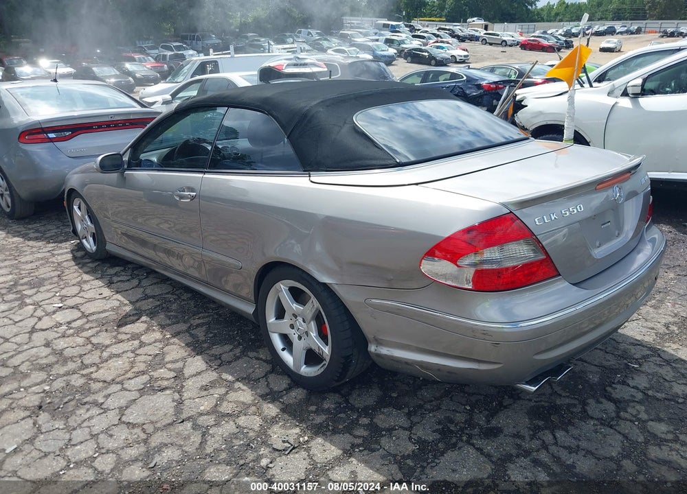2007 MERCEDES-BENZ CLK 550 VIN: WDBTK72F07T086306