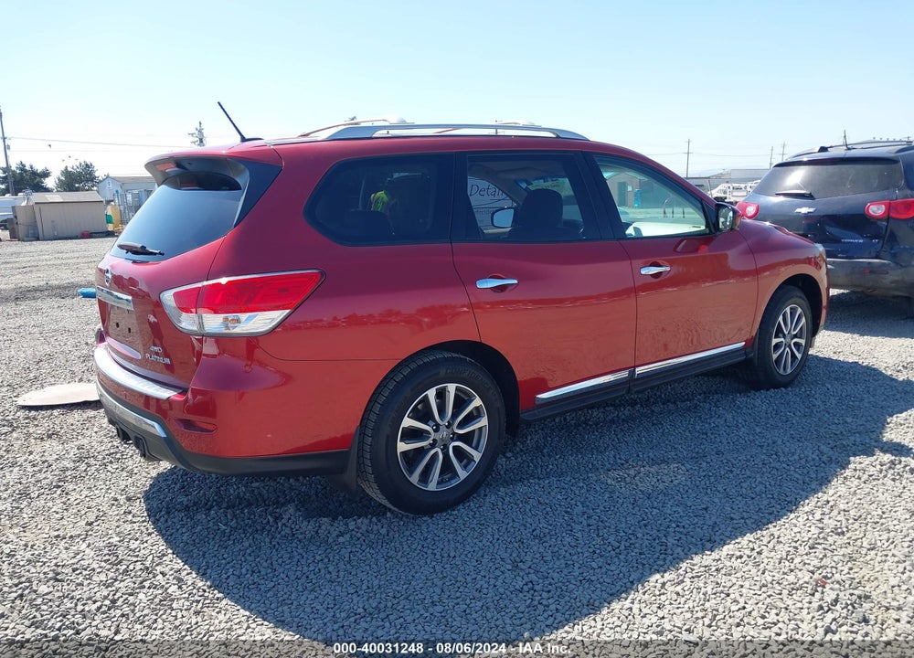 2014 NISSAN PATHFINDER PLATINUM VIN: 5N1AR2MM7EC687417