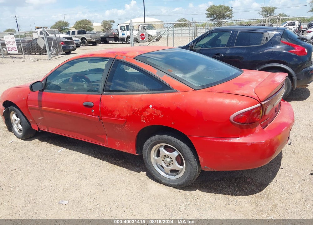 2003 CHEVROLET CAVALIER VIN: 1G1JC12F637332404