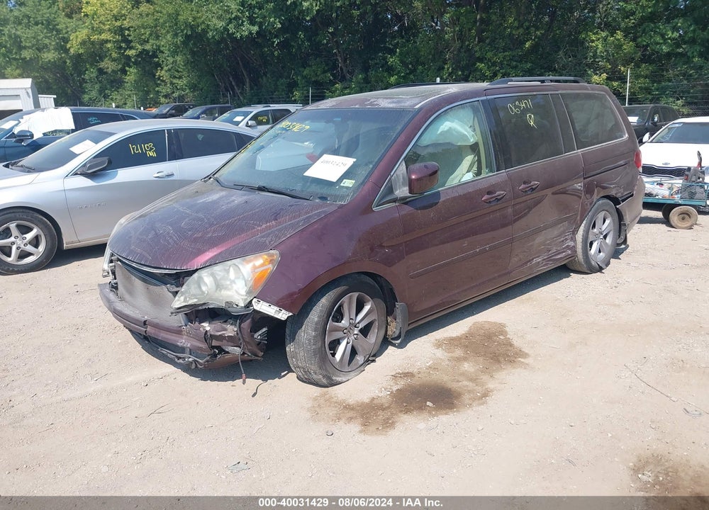 2010 HONDA ODYSSEY TOURING VIN: 5FNRL3H93AB063471