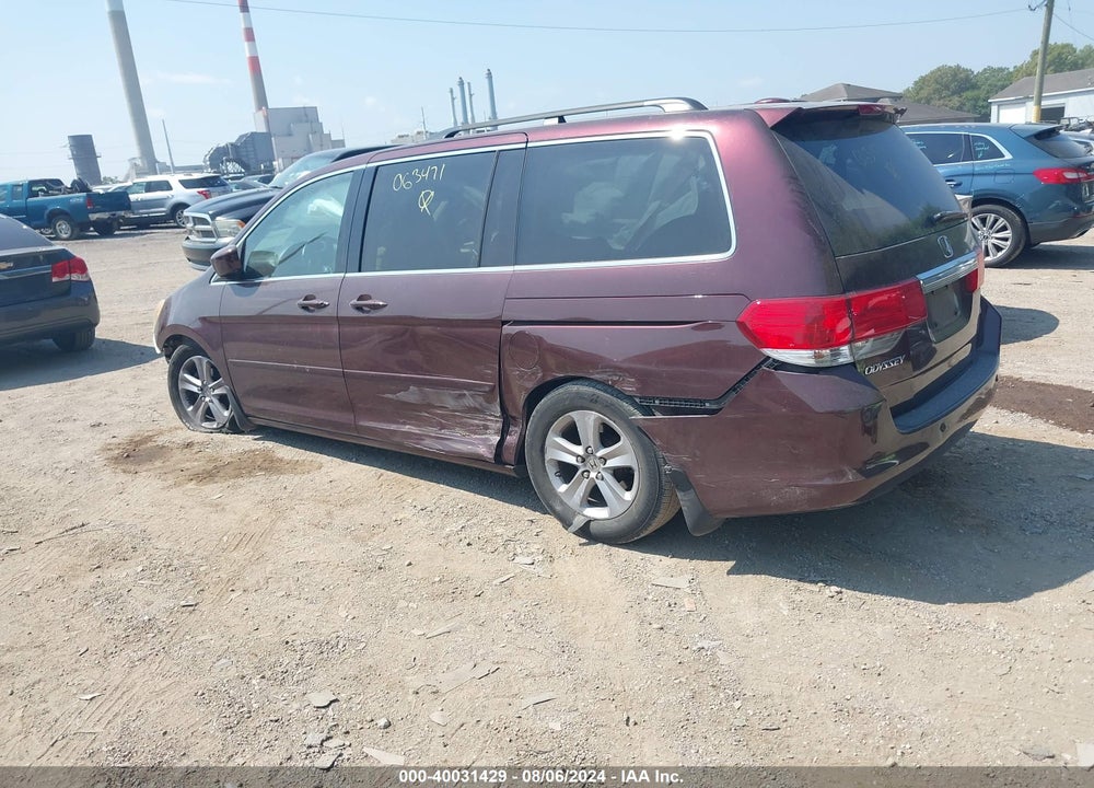 2010 HONDA ODYSSEY TOURING VIN: 5FNRL3H93AB063471