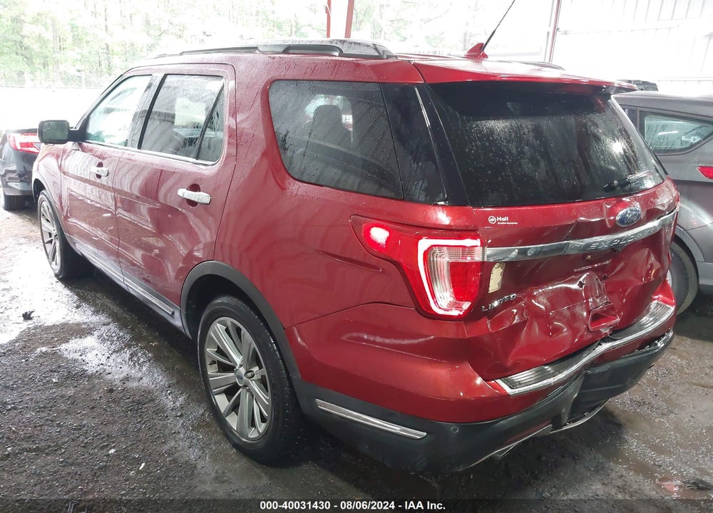 2018 FORD EXPLORER LIMITED VIN: 1FM5K7F83JGA16297