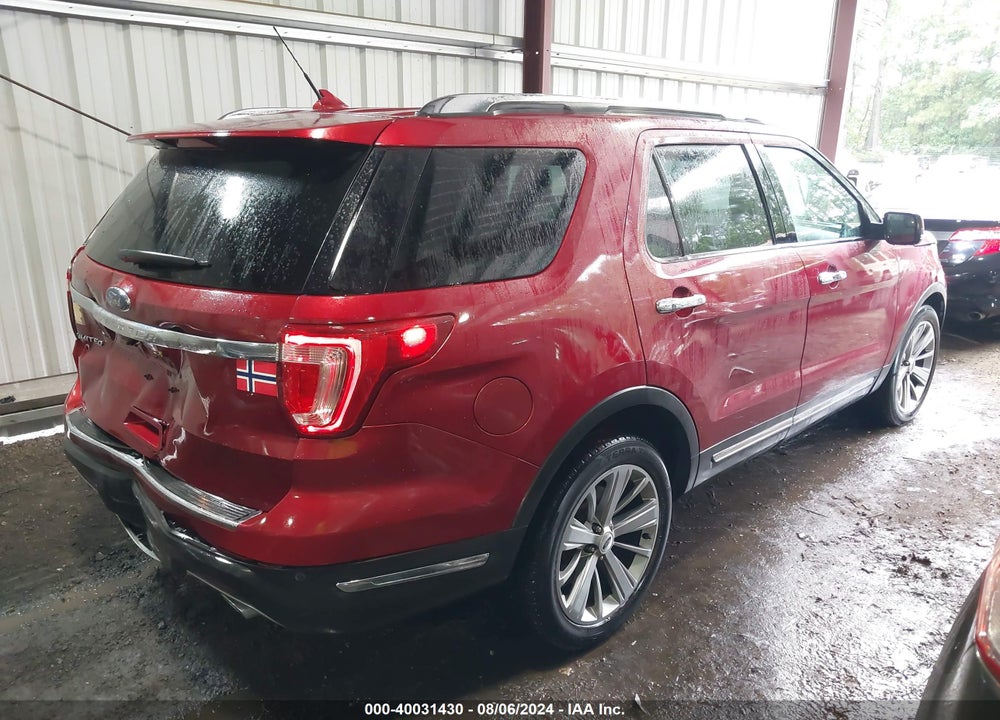 2018 FORD EXPLORER LIMITED VIN: 1FM5K7F83JGA16297