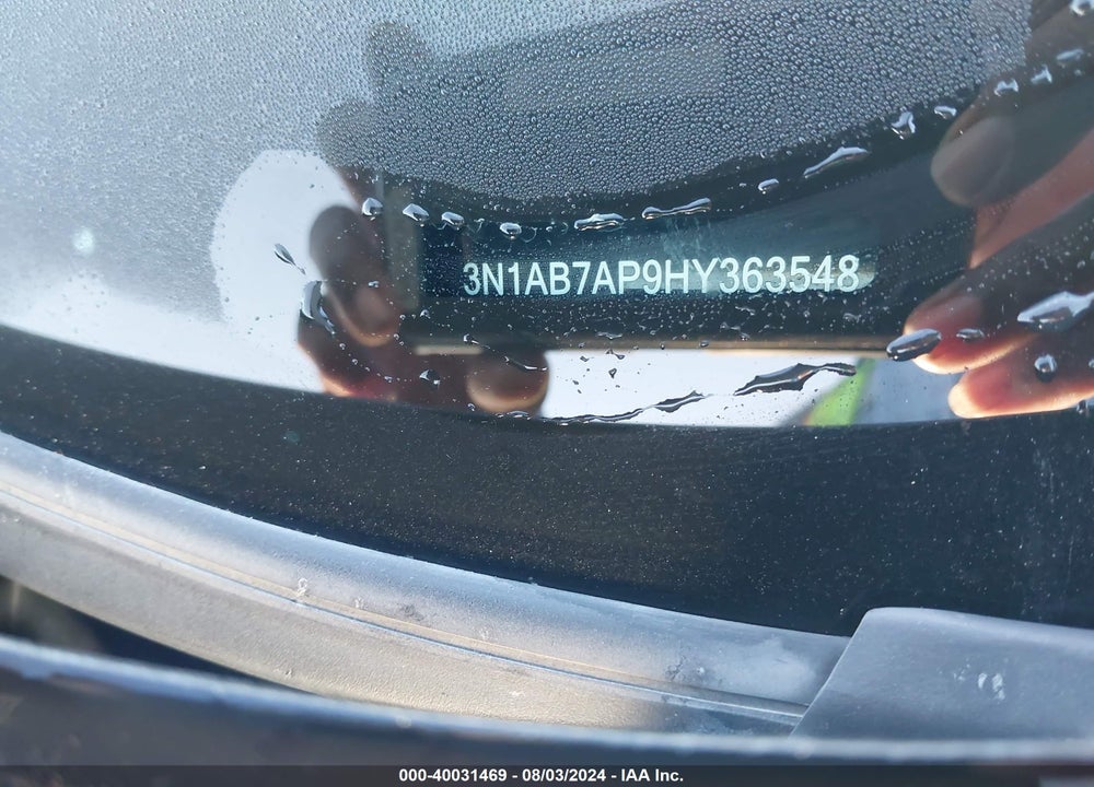 2017 NISSAN SENTRA SV VIN: 3N1AB7AP9HY363548