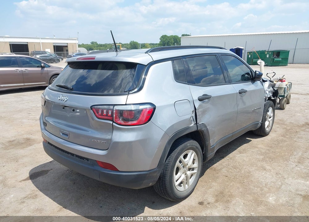 2018 JEEP COMPASS SPORT FWD VIN: 3C4NJCAB4JT461971
