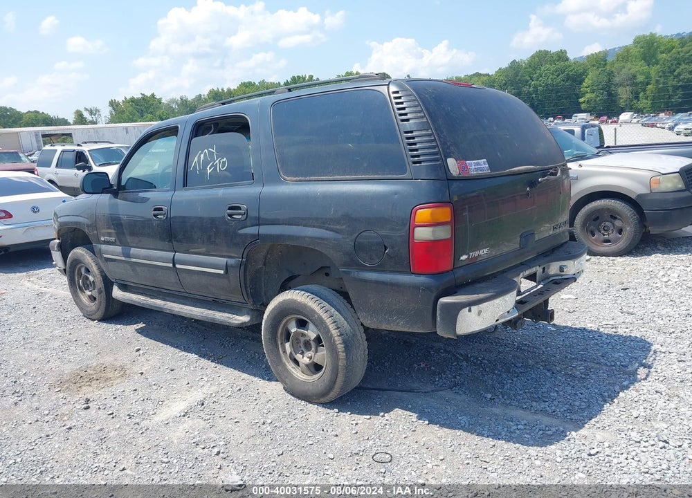 2003 CHEVROLET TAHOE LS VIN: 1GNEC13Z73R201883